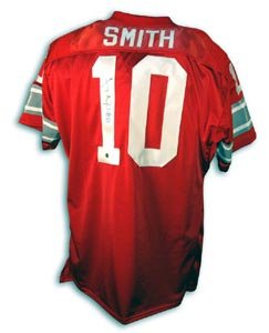 Troy Smith Signed Ohio State Buckeyes Red Jersey