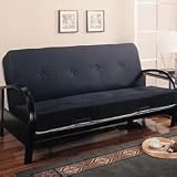 Contemporary Black Metal Futon by Coaster