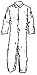 D.O. Smith 42361 Disposable Coveralls Medium w/ zipper