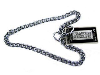 HAMILTON MEDIUM CHOKE CHAIN DOG COLLAR 22 IN