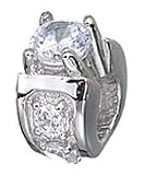 Genuine Zable (TM) Product. 925 Sterling Silver Engagement Ring Bead Charm. 100% Satisfaction Guaranteed.