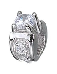 Genuine Zable (TM) Product. 925 Sterling Silver Engagement Ring Bead Charm. 100% Satisfaction Guaranteed.