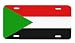 Sudan Sudanese Flag Auto License Plate