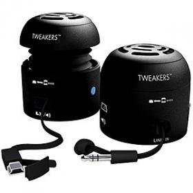 Grandmax Tweakers Mini-Boom Speakers for iPod/MP3 Players & Laptops - Black