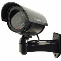 UniquExceptional UDC4black - Outdoor Fake , Dummy Security Camera with Blinking Light (Black)