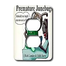 Londons Times Funny Bugs and Slugs Cartoons - Premature June Bugs - Light Switch Covers - 2 plug outlet cover