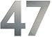 Hausnummern aus V4A-Edelstahl von Serafini