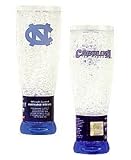 North Carolina Tar Heels Crystal Pilsner Glass