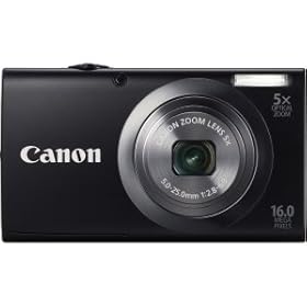 Canon PowerShot A2300 Compact Digital Camera - 16 Megapixel - Black