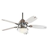 Hunter 25753 Retro Fan - Brushed Nickel Contemporary Ceiling Fan 48