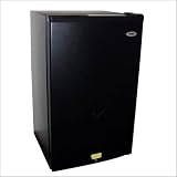 Haier(R) 4.2 Cu. Ft. Refrigerator/Freezer With Locking Door, Black