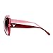 SA106 Unique Oversized Cat Eye Hybrid Butterfly Sunglasses Burgundy