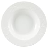 Nikko Ceramics Blanc Fleur Rim Soup 9