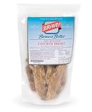 Bravo! Dry Roasted Chicken Breast Strips Dog and Cat Treats, 8 Ounce Pouch