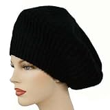 BLACKKNITSOFTSTRETCHTRADITIONALTAMIBERETCAPHAT