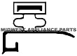 GE Refrigerator Door Gasket Seal WR24X390