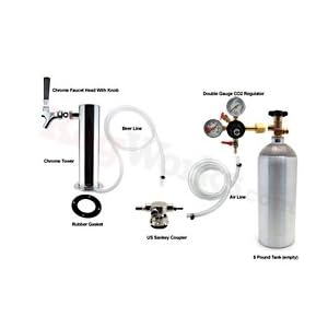 Single Touch Tower Freezer Conversion Package (Low Page US Sankey Coupler, Stainless Tower )