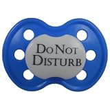 Lots to Say Baby Pacifier- Do Not Disturb- Blue by Lots to Say Baby