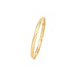 14K Yellow Gold 5 MM Hinged Bangle Bracelet