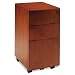 Stella Series Veneer Box/Box/File Pedestal, 15w x 19d x 28h, Toffee