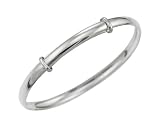 Sterling Silver Expander Bangle Maids 6.4cm Internal Diameter