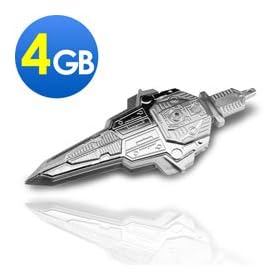cl� usb transformable 4gb argent�/gris