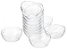 Lawei Set of 12 Glass Bowls - 3.5 inch Mini Transparent Glass Salad Bowl for Kitchen Prep, Dessert, Dips, Candy Dishes