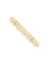 14k 5-5.5mm 3 Strand Cultured Pearl Bracelet