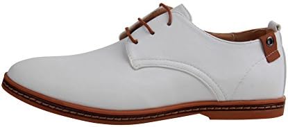 Men's Dress Casual Oxfords Shoes White 7 D(M) US