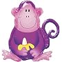 Jungle Safari Birthday Party Monkey Mylar Balloon Jumbo