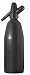 United Brands Metalic Black Soda Siphon, 1 liter