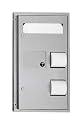 American Specialties 0482 Seat Cover and Double Toilet Paper Dispenser with Waste Receptacle