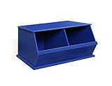 Badger Basket Two Bin Storage Cubby, Blue