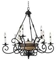 Kenroy Home 10209RBRZ Windemere 10-Light Chandelier, Royal Bronze