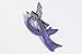 Cancer Awareness Angel Pin - Pancreatic Cancer (Purple)