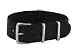 20mm Black - Nylon Nato Ballistic Military Watch Band Strap G-10