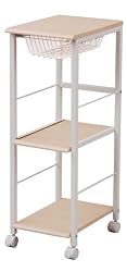 山善(YAMAZEN) Berry Berry Kitchenスリムキッチンストッカー(幅30奥行42)KPB-2942(NM/IV) ナチュラルメイプル KPB2942NM/IV