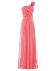 One Shoulder Chiffon Bridesmaid Dress 