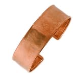 18k Rose Gold 19mm Textured Cuff Bangle - 7 Inch