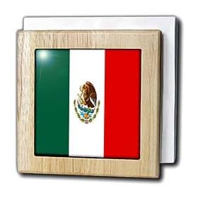 Mexican Flag - 6 Inch Tile Napkin Holder by 3dRose LLC