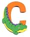 Wooden Crocodile Letter C Magnet by The Toy Workshop