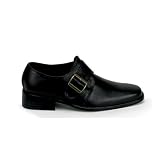 Black Poly Low Heel Shoe Costume Accessory MENS SIZING Pilgrim Pirate Renaissance