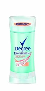 Degree Motion Sense Anti-Perspirant Deodorant Women, Tropical Rush, 2.6 Ounce