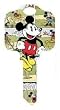 Vintage Mickey Mouse Kwikset KW1 House Key Disney