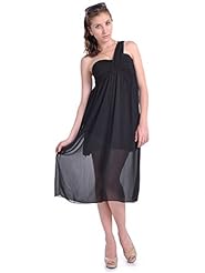 Goddess Gathered Empire   Waistline Sweetheart One Shoulder  Dress