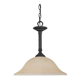 Thomas Lighting Rockford Painted Bronze Dome Pendant by Thomas Lighting