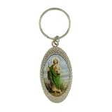 Key Ring St. Jude , Charms Silver Plated