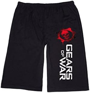 HAIHX Men's gears of war skull logo Lounge breeches Shorts Pants XL Black