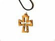 Olive Wood Cross Pendant.(2"H)