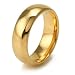 2nd Generation Plain Dome Gold Tungsten Carbide Wedding Band Ring 7mm
